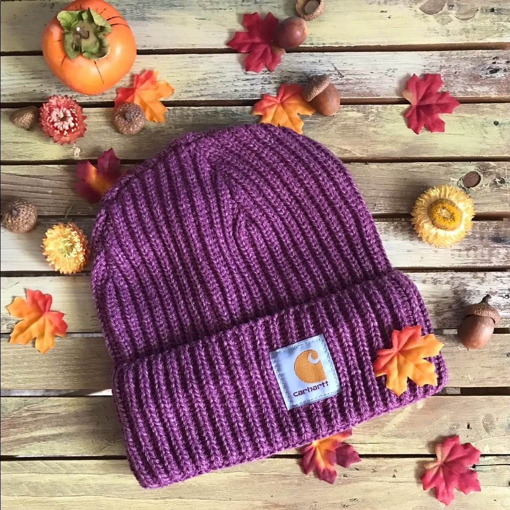Carhartt Limited Edition Mauve Pink Knit Beanie